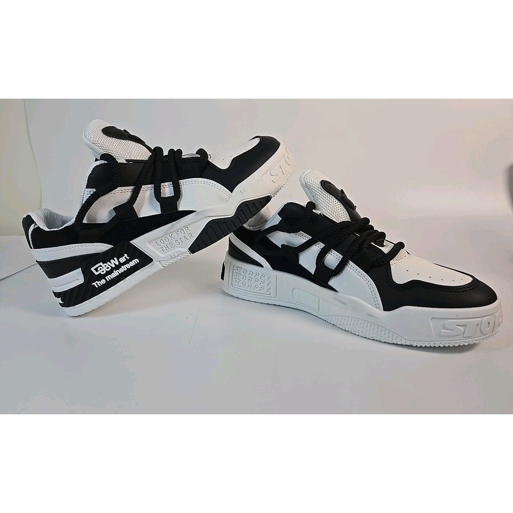 33w Art The Mainstream Mens White‎ Black Sneakers Tennis Shoes Men Size 10